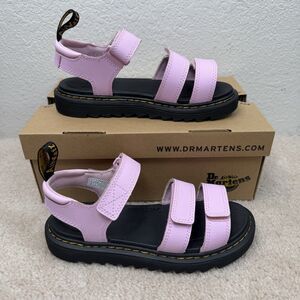 NEW Dr. Martens Klaire J Junior Strap Sandals SIZE 5 EU 36 Pale Pink LA004